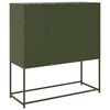 vidaXL Sideboard Olive green Cold-rolled Steel 39.6 x 15.4 x 42.1 in