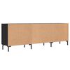 vidaXL TV Cabinet Black Engineered wood 59.1 x 11.8 x 19.7 in TV Cabinet