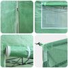 vidaXL Greenhouse Folding Green 114.17 x 114.17 x 124.02 in Iron