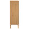 vidaXL Shoe Cabinet Brown Solid pine wood with UV varnish finish Medium