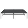 vidaXL Bed Frame Black Powder-Coated Steel Full Bed Frame Rectangular