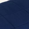 vidaXL Weighted Blanket Blue Cotton, Polyester, Glass Beads