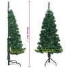 vidaXL Artificial Christmas Tree Green PVC, Steel Medium
