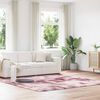 vidaXL Shaggy Rug Dusty Pink 100% Polyester 94.5 x 94.5 in Non-slip