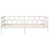 vidaXL Day Bed White Solid Pine Wood Twin