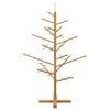 vidaXL Wooden Christmas Tree with Stand Brown 49.21 in Solid pine wood