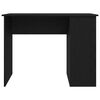 vidaXL Desk Black Oak 100x55x75 cm Engineered Wood