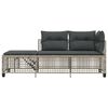 vidaXL Garden Sofa Set Light Grey