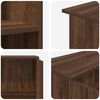 vidaXL Reception Desk Brown Oak Engineered Wood 39.4 x 19.7 x 40.7 in