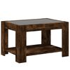 vidaXL Coffee Table Smoked Oak Engineered wood, glass Coffee Table