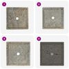 vidaXL Sink Gray 15.7"x15.7"x3.9" Marble