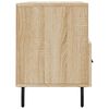 vidaXL TV Cabinet Sonoma oak Engineered wood, iron Medium Storage