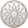 vidaXL Round Garden Mirror Sand Iron, Glass 23.6 in diameter