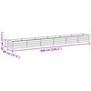 vidaXL Garden Raised Bed Silver Galvanized Steel Extra Large