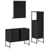 vidaXL Bathroom Cabinet Set Black