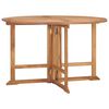 vidaXL Garden Dining Table Natural teak Teak wood Medium Foldable