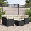vidaXL Garden Sofa Set Black PE Rattan Large Modular Garden Sofa Set