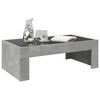 vidaXL Coffee Table Concrete grey Engineered wood, glass Medium