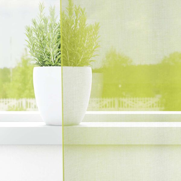 vidaXL Voile Curtains with Grommets 2 pcs Apple Green 55.1x96.5"