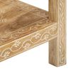 vidaXL Console Table Natural wood Solid Mango Wood 31.5 x 13.8 x 29.1 in