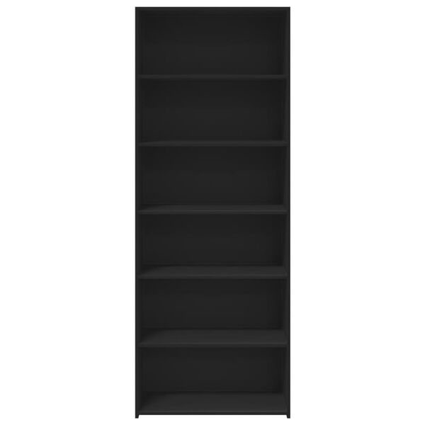 vidaXL Highboard Black Engineered wood Tall Highboard Rectangular