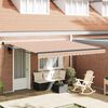 vidaXL Retractable Awning Manual Multicolour 157.48 x 118.11 in Fabric