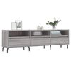 vidaXL TV Cabinet Grey Sonoma Engineered Wood and Iron