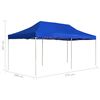 vidaXL Party Tent Blue 310 g/m² Oxford fabric with PVC coating 19.7x9.8 ft