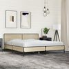 vidaXL Bed Frame Sonoma Oak Engineered wood, metal, plywood Super King