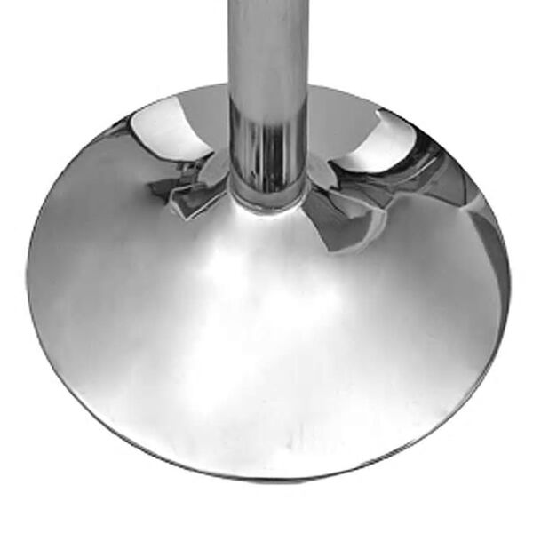 vidaXL Kitchen Table White MDF, Steel Compact Durable Bar Table