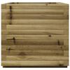 vidaXL Garden Planter Natural Pine Solid Pine Wood Medium Garden Planter