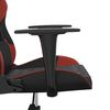 vidaXL Gaming Chair Black and Wine Red Faux Leather
