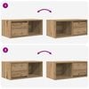 vidaXL TV Cabinet Artisan Oak Engineered Wood Compact TV Cabinet