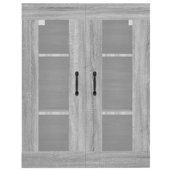 vidaXL Hanging Wall Cabinet Grey Sonoma Engineered wood Medium