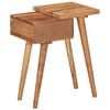 vidaXL Bedside Table Natural wood color Solid Acacia Wood