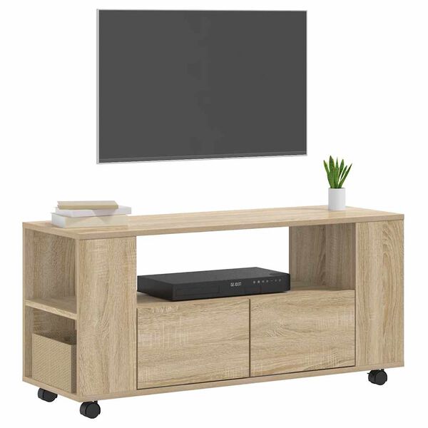 vidaXL TV Cabinet Sonoma Oak Engineered Wood Fits TVs up to 40 inches