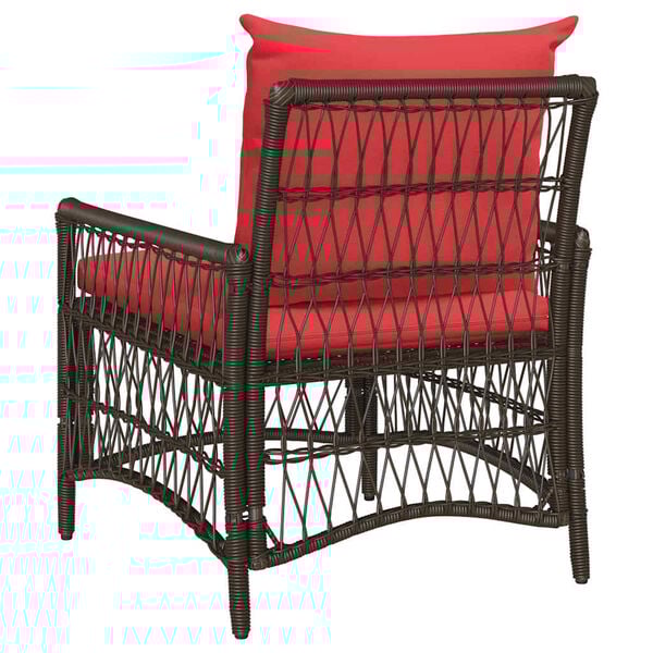 vidaXL Garden Chair Brown 60 x 70 x 78cm poly rattan