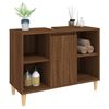 vidaXL Sink Cabinet Brown Oak Engineered Wood Medium Sink Cabinet