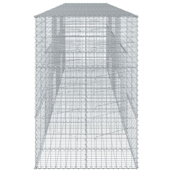 vidaXL Gabion Basket Silver Galvanized Iron Extra Large