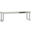 vidaXL Kitchen Work Table with Overshelf 43.3"x21.7"x47.2" Stainless Steel