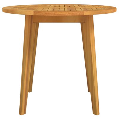 vidaXL Patio Table Ø33.5"x29.5" Solid Wood Acacia