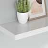 vidaXL Wall Shelf White Honeycomb MDF, metal Medium Floating Wall Shelf