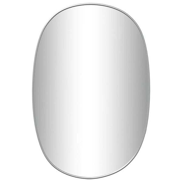 vidaXL Wall Mirror Silver Glass 19.7 x 13.8 in Wall mounting