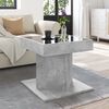 vidaXL Coffee Table Concrete grey Engineered wood, Glass Compact