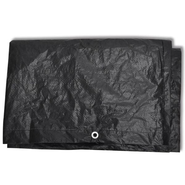 vidaXL Garden Furniture Cover Black Polyethylene 78.7 x 63.0 x 27.6 in