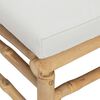 vidaXL Garden Footstool Light Gray Bamboo Medium Modular