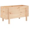 vidaXL Garden Raised Bed Natural wood color Solid pine wood