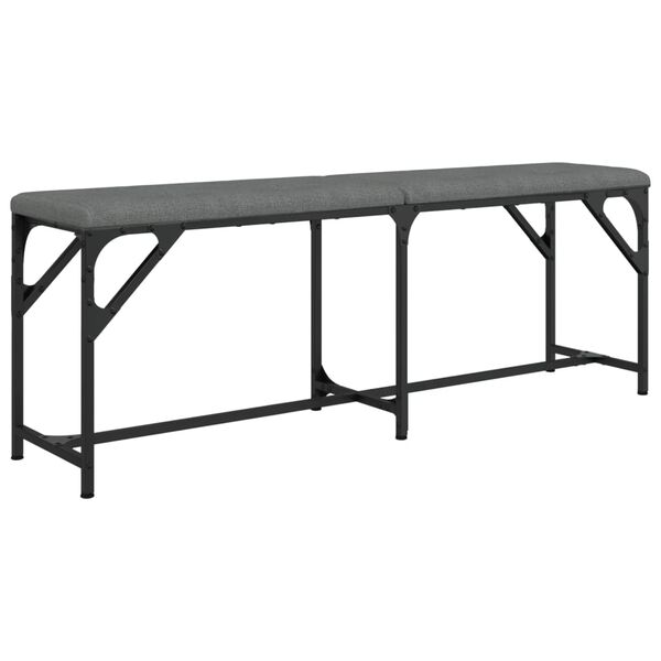 vidaXL Dining Bench Dark grey