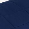 vidaXL Weighted Blanket Blue Cotton, Polyester, Glass beads