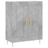 vidaXL Highboard Concrete grey Engineered wood, metal Large Highboard
